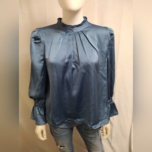 1. State Porcline Blue Blouse
